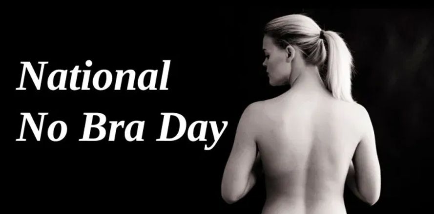 National No Bra Day Wishes Greetings Quotes Posters