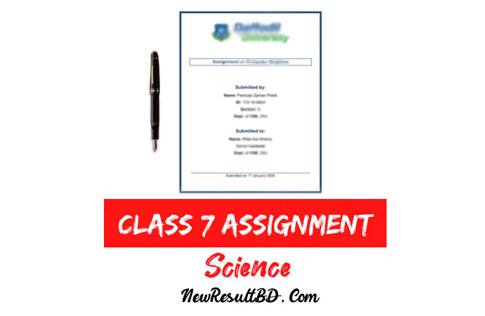 Class 7 Science Assignment