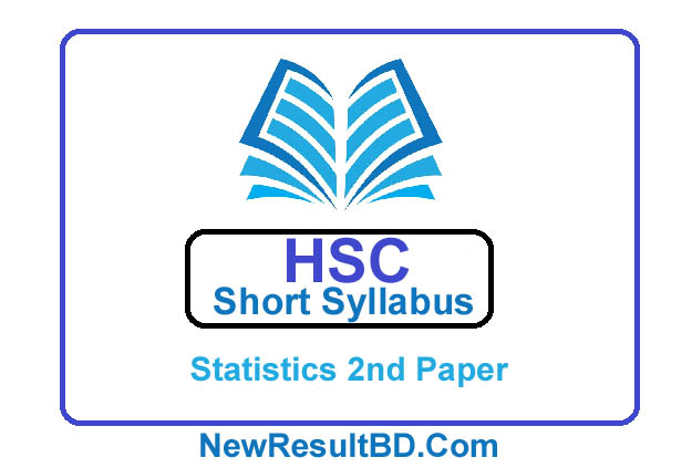 HSC Statistics 2nd Paper New Short Syllabus 2021 (এইচএসসি পরিসংখ্যান ২য় পত্র সিলেবাস)