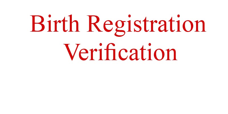 birth registration verification