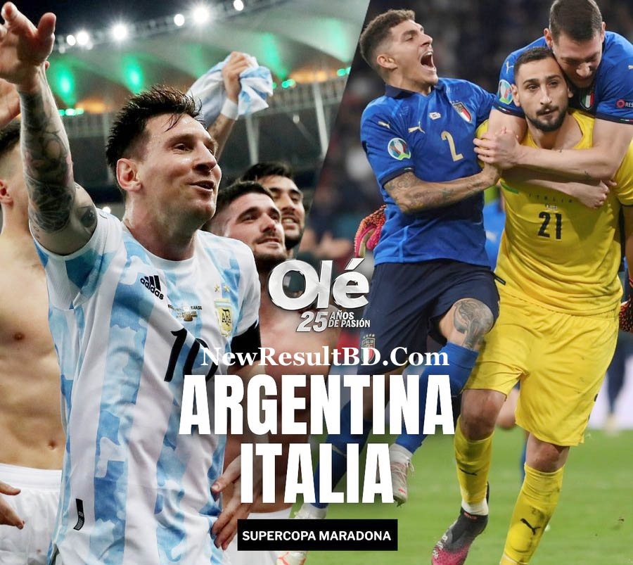 Argentina vs Italy Maradona Super Cup News, Schedule, Date & Time