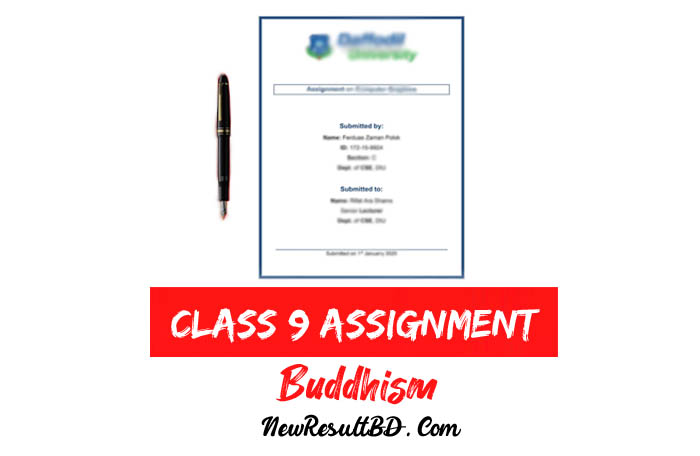 Class 9 Buddhism Assignment