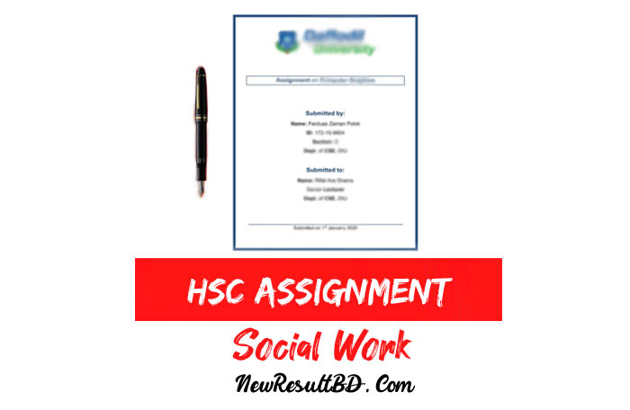 social work 6th week assignment hsc 2021