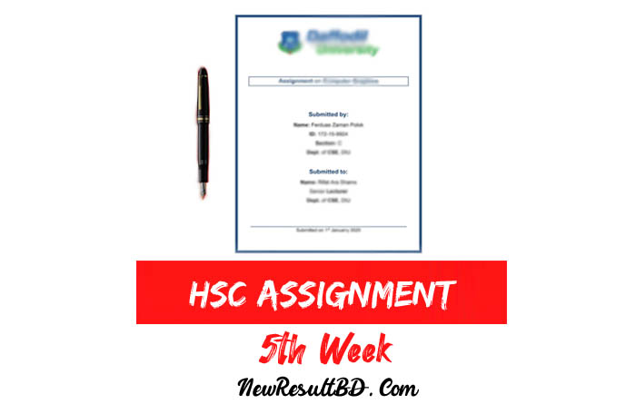 HSC 5th Week Assignment