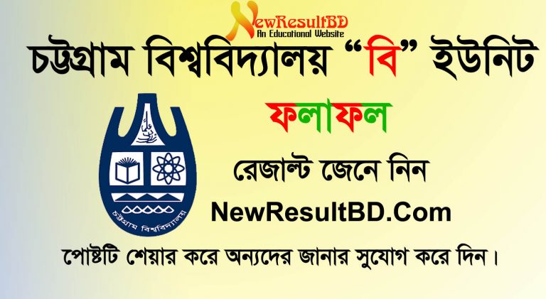 Chittagong University CU B Unit Result