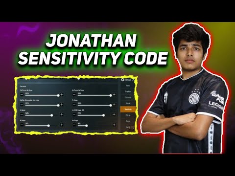 jonathan bgmi sensitivity code