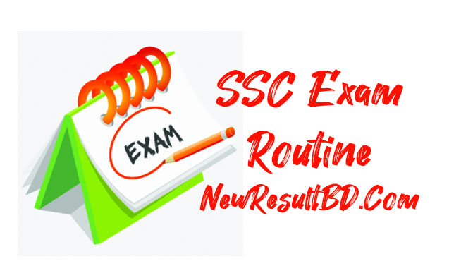 SSC Exam Routine, এসএসসি রুটিন