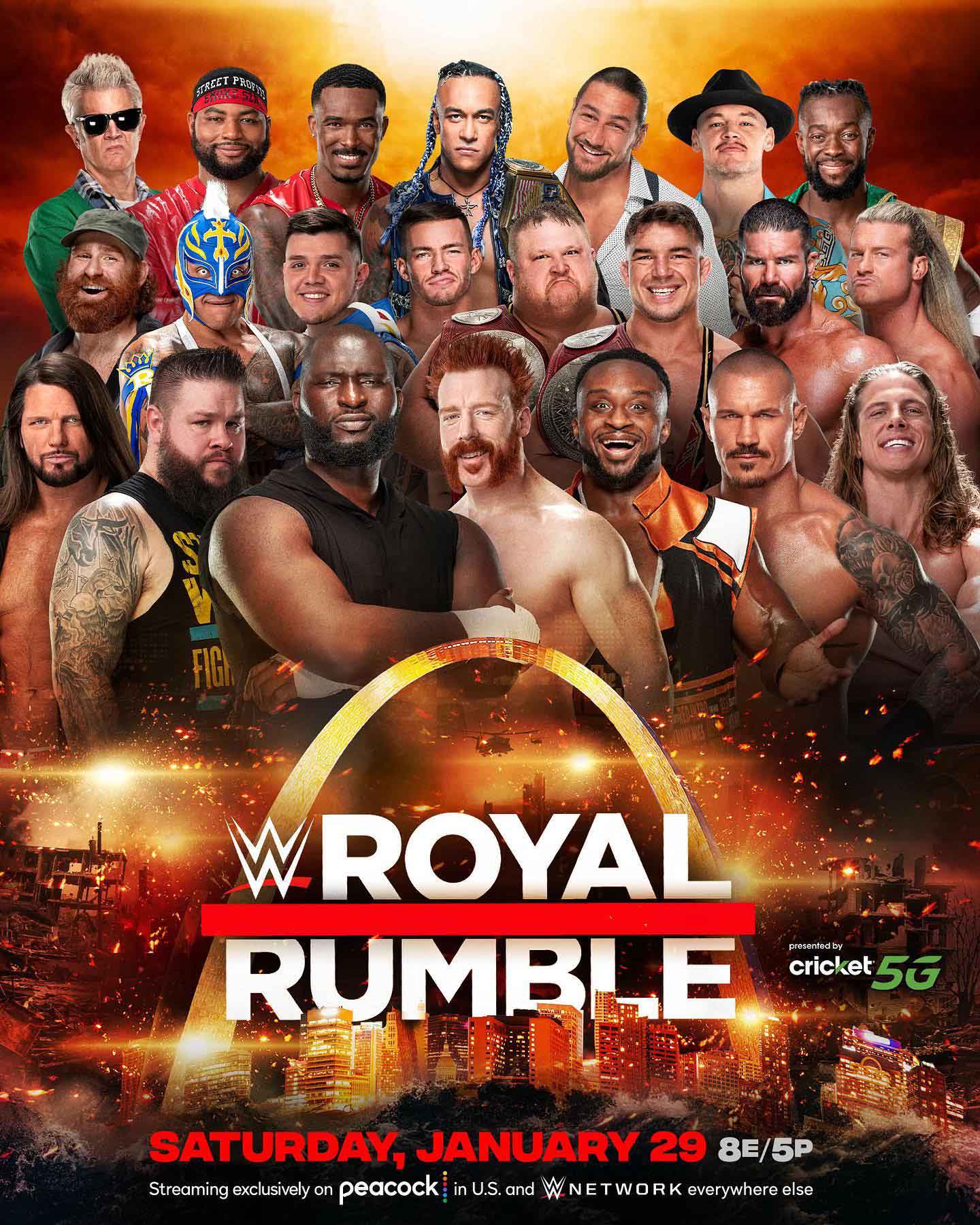 WWE Royal Rumble 2022 PPV Match Details, Live Streaming Details