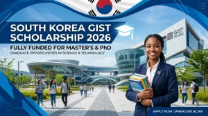 Study in South Korea with GIST Scholarship 2026 (Fully Funded for Master’s & PhD)