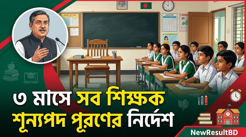 তিন মাসের মধ্যে সব শিক্ষক শূন্যপদ পূরণের নির্দেশ শিক্ষামন্ত্রীর