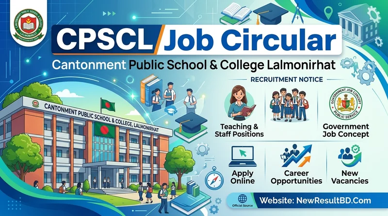 Cantonment Public School and College Lalmonirhat Job Circular 2026 – Apply Process, PDF Download