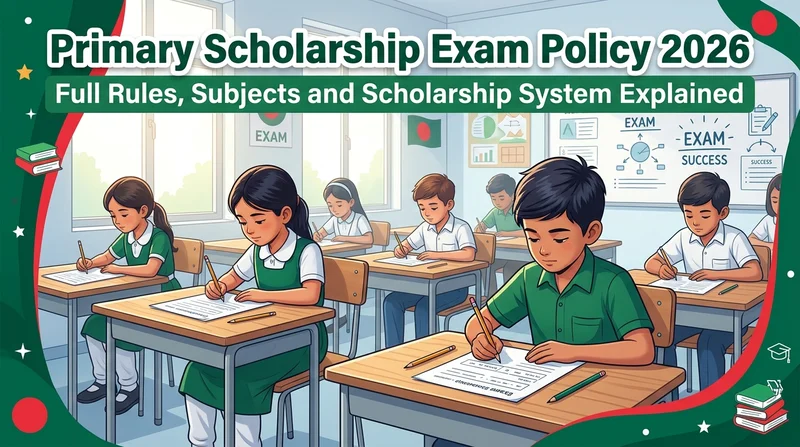 Primary Scholarship Exam Policy 2026: Full Rules, Subjects, Marks and Scholarship System